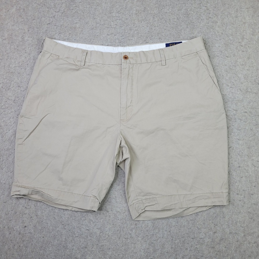 Polo Ralph Lauren‎ Chino Shorts Mens 40 Tan Classic Fit 9" Inseam Modern Preppy